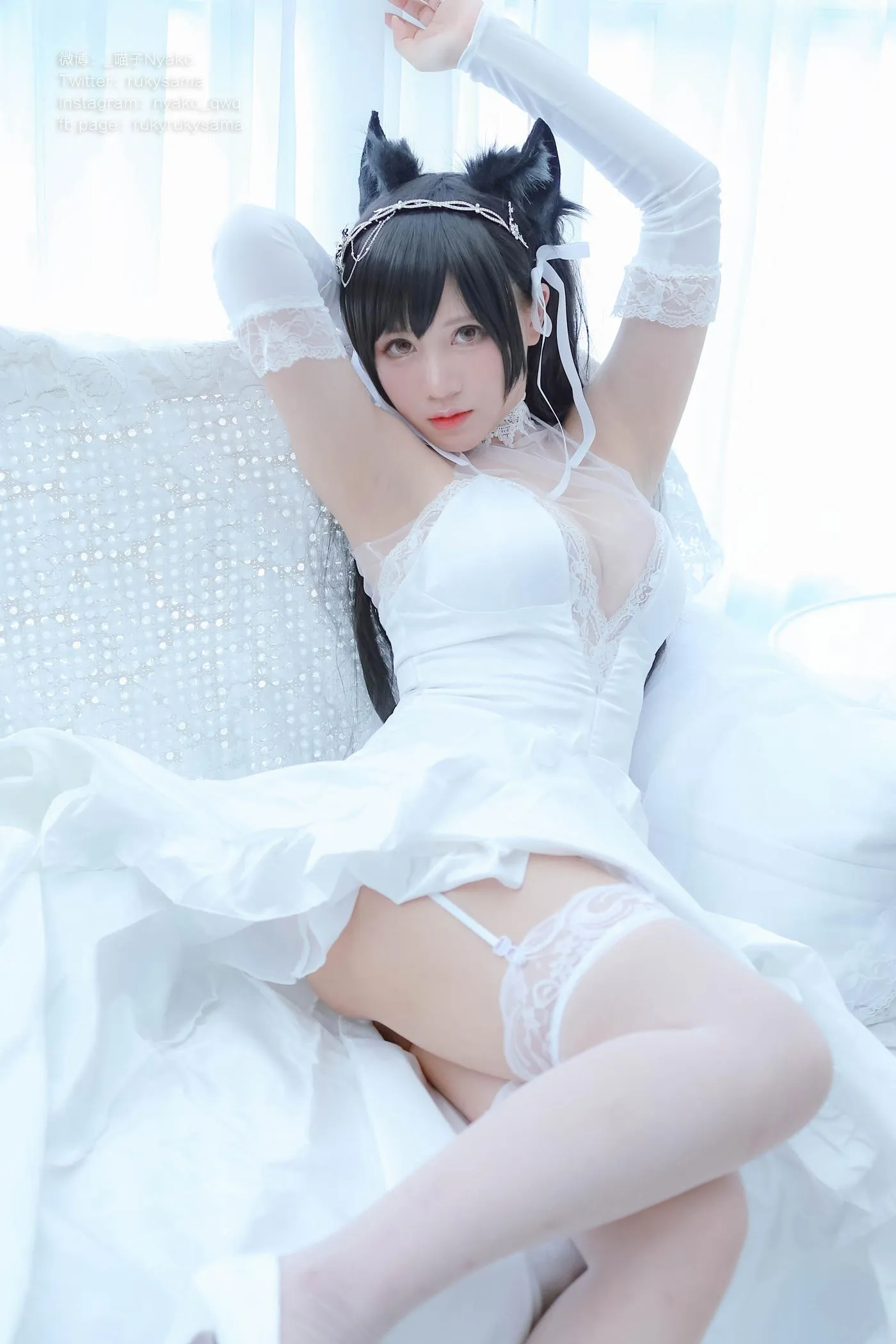 Nyako喵子 – NO.38 爱宕婚纱 [62P]插图4